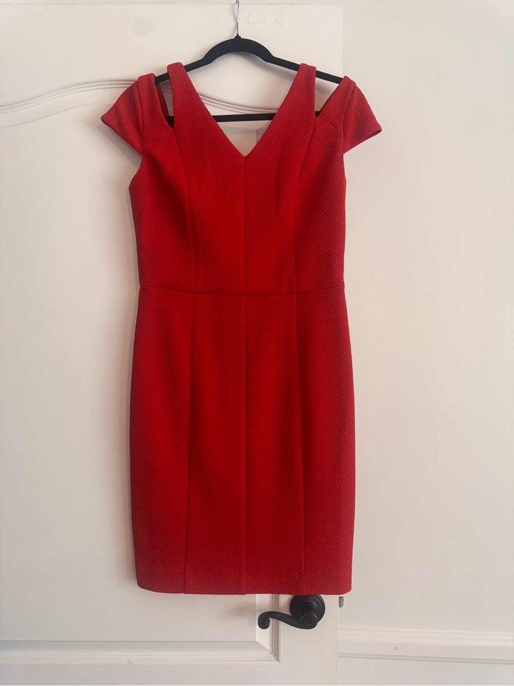The Limited Vibrant Red One-Shoulder Sheath Dress